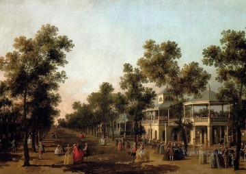  Gardens Works - Canal Giovanni Antonio View Of The Grand Walk vauxhall Gardens With The Orchestra Pavilion Thomas Gainsborough